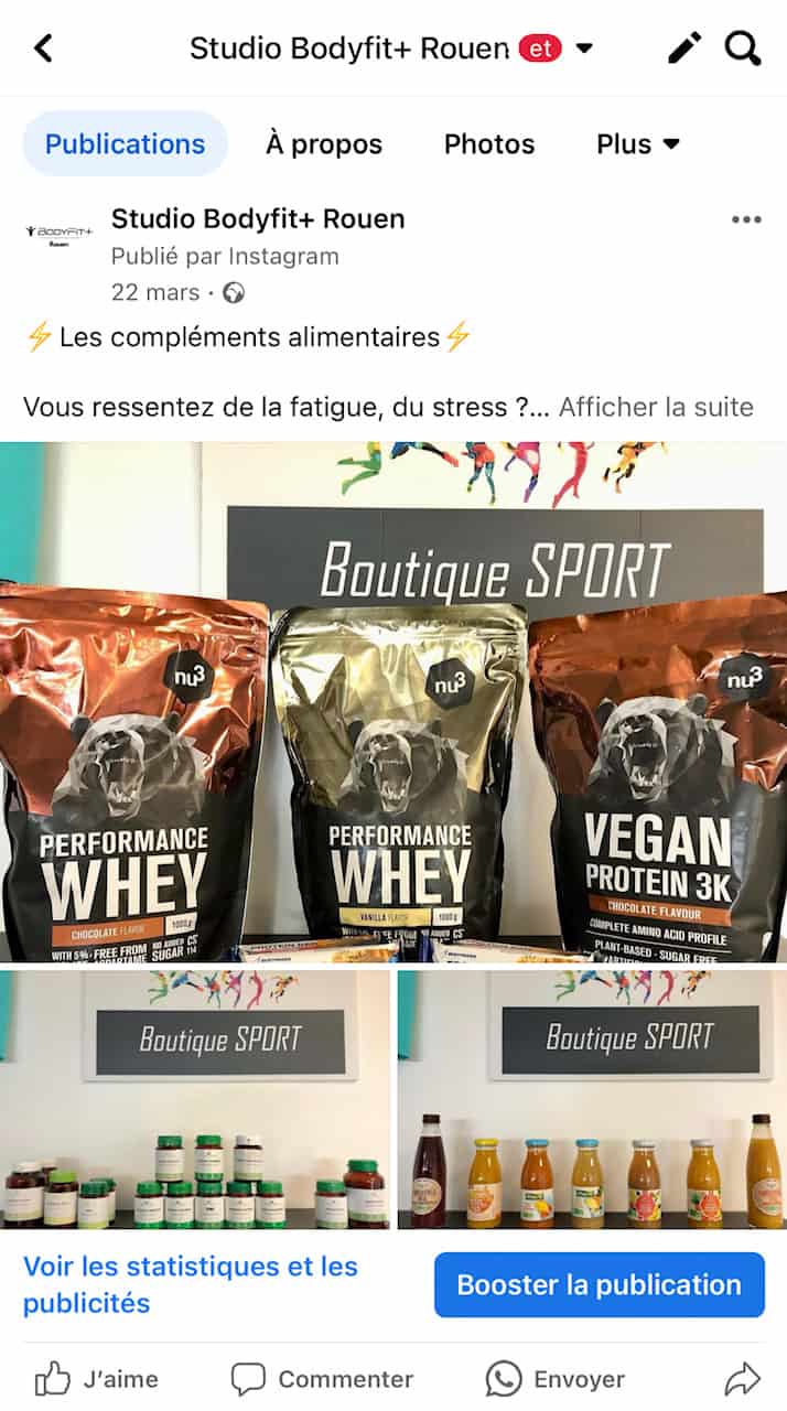 Facebook et Instagram du Studio Bodyfit+ RouenFacebook et Instagram du Studio Bodyfit+ Rouen Facebook et Instagram du Studio Bodyfit+ Rouen